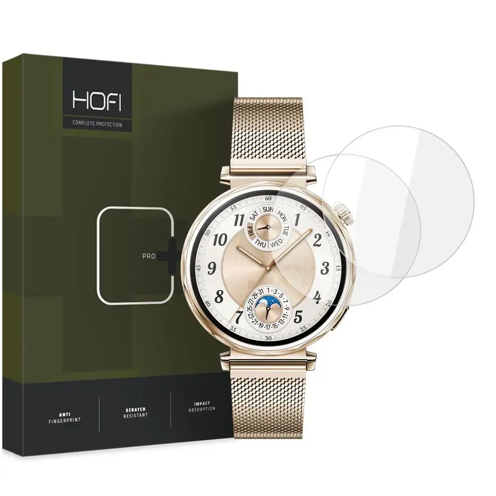 HOFI GLASS PRO+ 2-PACK HUAWEI WATCH GT 5 (41 MM) CAURSPĪDĪGS RŪDĪTS STIKLS