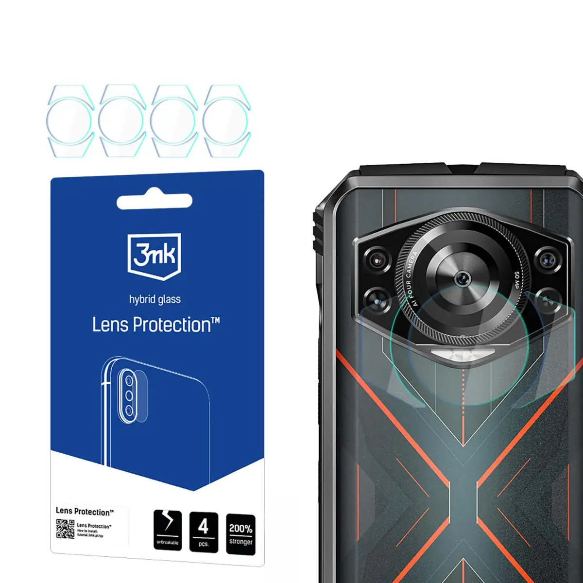 Doogee S Cyber - 3mk Lens Protection