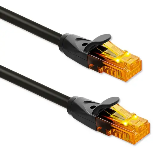 Qoltec Ethernet LAN võrgukaabel | Cat6 | UTP | 1Gbps | 30m | must