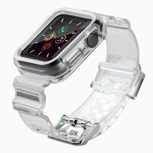 Fusion Accessories Fusion Light Set viedpulksteņa siksniņa priekš Apple Watch 2/3/4/5/6/7/SE (42/44/45 mm) | silikons | melna