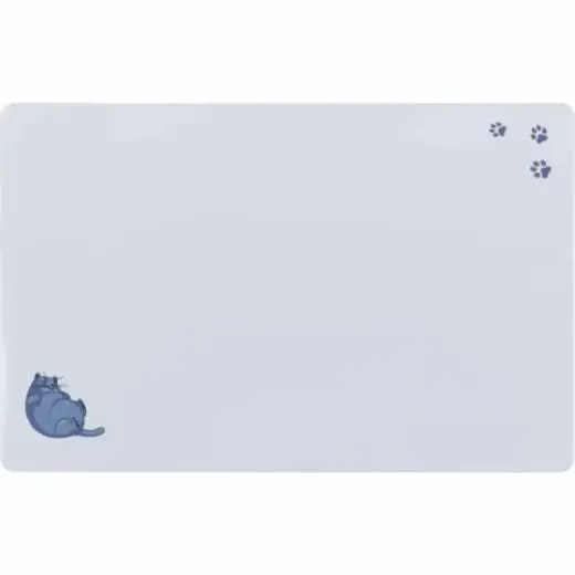 Paliktnis zem bļodām : Trixie Place mat fat cat/paws, 44 × 28 cm, grey