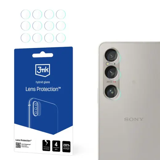 3MK Lens Protect kameras aizsargstikls telefonam Sony Xperia 1 VI (4 gab.)