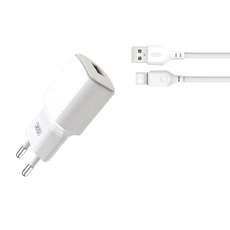 XO L73 travel charger | 12W | USB-C | with USB-C cable included | white