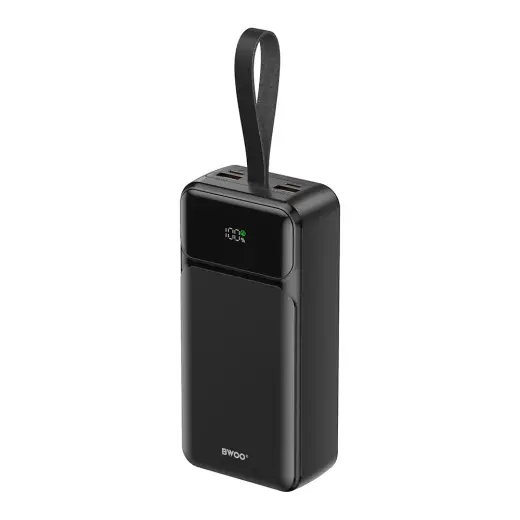 BWOO 65W external battery (powerbank) | 30000 mAh | 65W | USB-A, USB-C | black