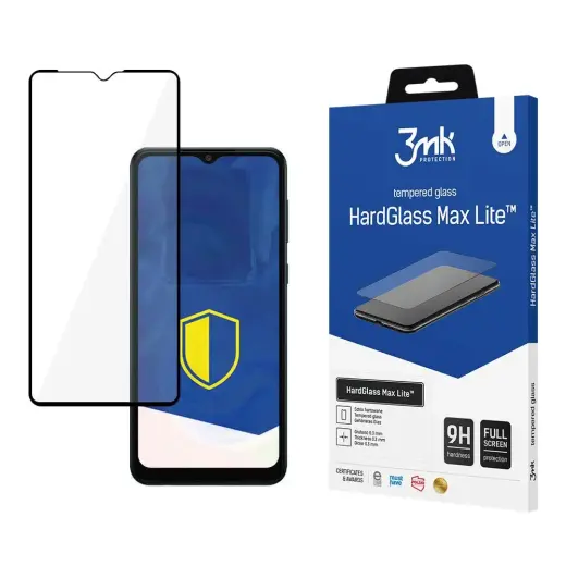 3mk HardGlass Max Lite grūdintas apsauginis stiklas telefonui Samsung Galaxy A04s (A047) su montavimo rėmeliu