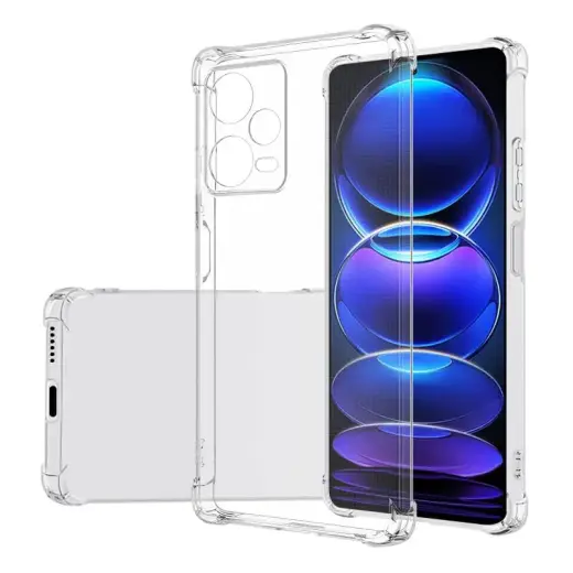 Fusion Anti Shock 1.5mm telefono dėklas Redmi 12 4G skaidrus