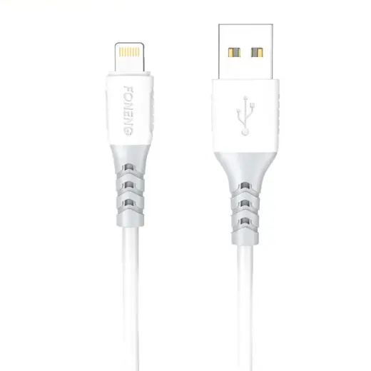 Foneng X66 datu pārraides un uzlādes vads | USB-C uz Lightning | 20W | 1m | balts