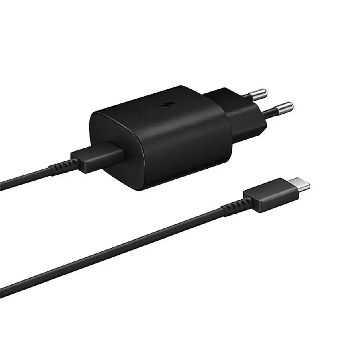 Samsung EP-TA800EBE tīkla lādētājs | 25W | USB-C | USB-C uz USB-C vads komplektā | melns (OEM)