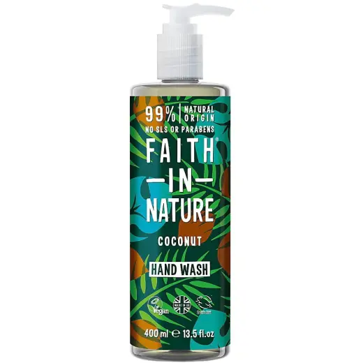 Faith In Nature, Coconut, 99% Natural Ingredients, Cleansing, Liquid Soap, For Hands, 400 ml