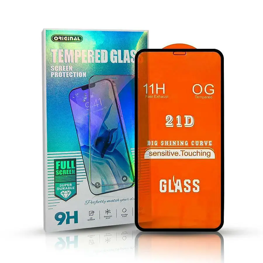 GoodBuy 21D full cover tempered glass for phone iPhone 11 | XR black