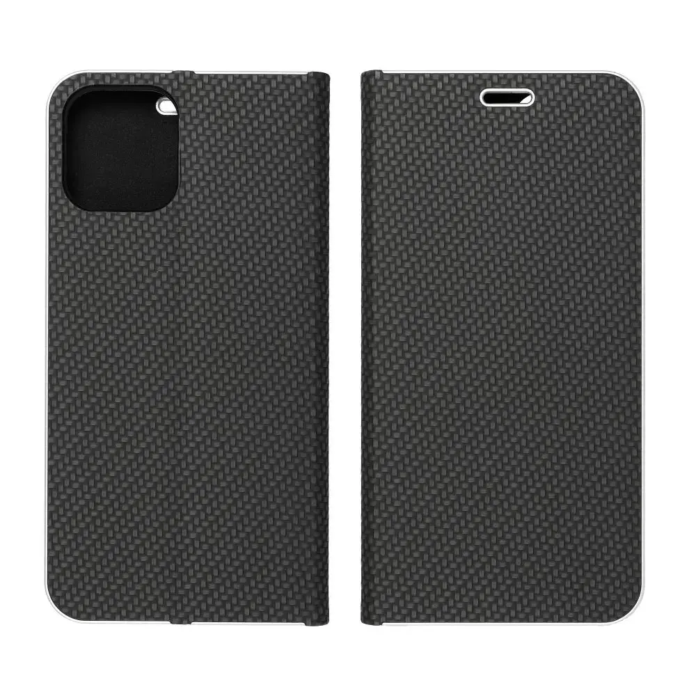 Fusion Luna Carbon чехол-книжка для телефона Samsung Galaxy A35 5G (A356) чёрный