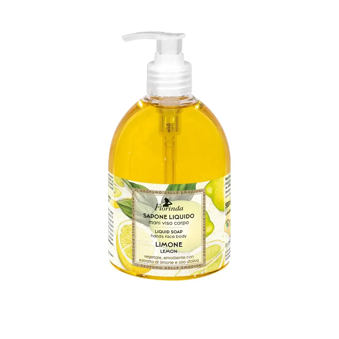 Florinda, Cotton Flowers, Powdery, Cleansing, Liquid Soap, Face & Body & Hands, 500 ml