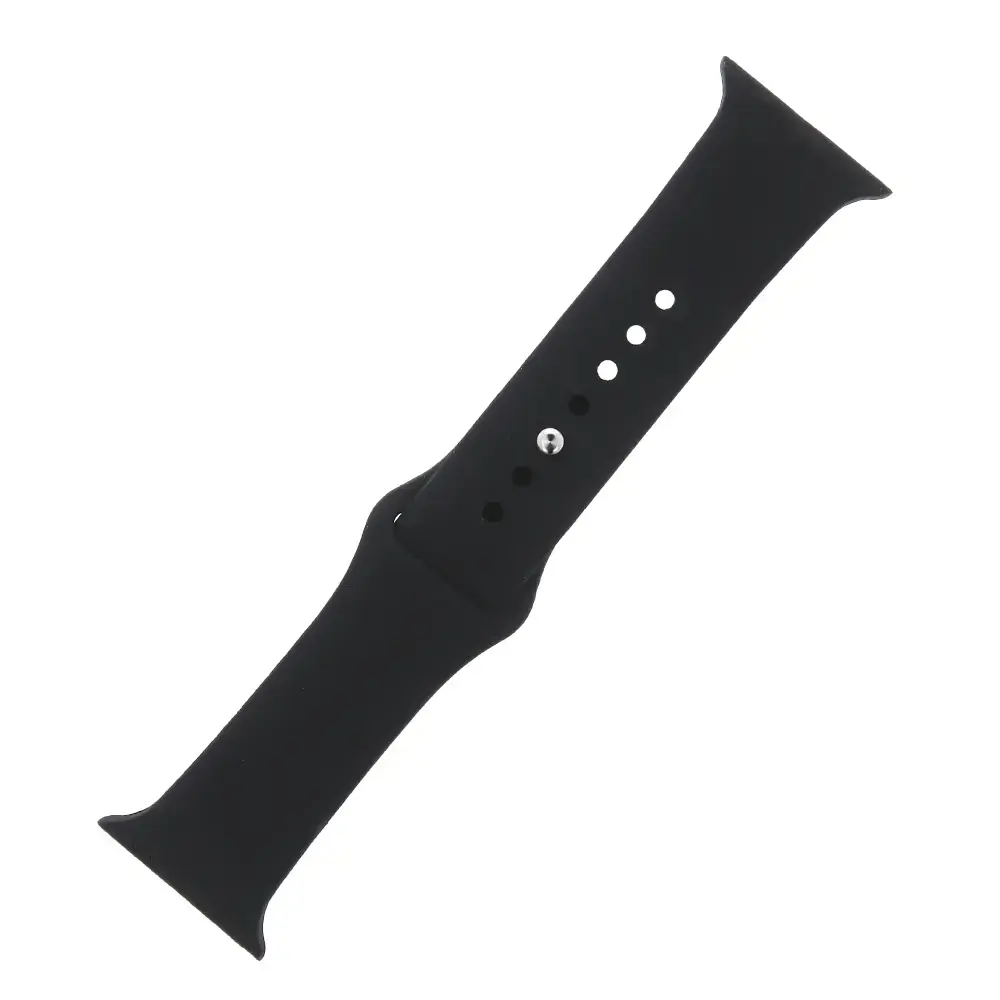 Fusion Accessories Silicone viedpulksteņa siksniņa priekš Apple Watch (38/40/41 mm) | silikons | melna