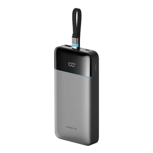Cuktech LPB252N ārējais akumulators (powerbank) | 25 000 mAh | 120W | USB-C | pelēks
