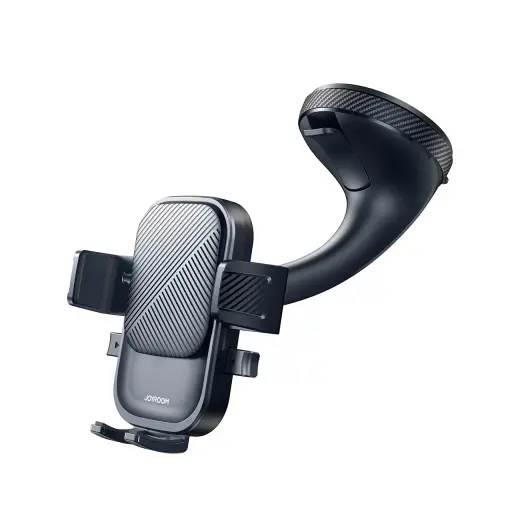 Joyroom JR-OK6 telefona turētājs ar klipsi stiklam - melns