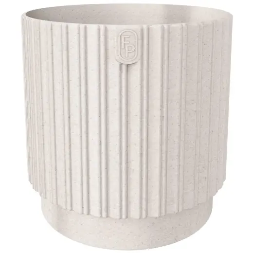 Puķu pods Mika Cyli 14cm, Eco Wood balts