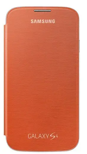 Samsung EF-FI950BOEGWW Flip book type phone case for Samsung Galaxy S4 (I9500) orange