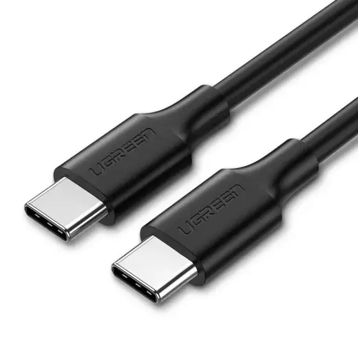 UGREEN US286 datu pārraides un uzlādes vads | USB-C uz USB-C | 3m | melns