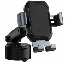 Baseus auto telefona turētājs uz gaisa deflektora melns