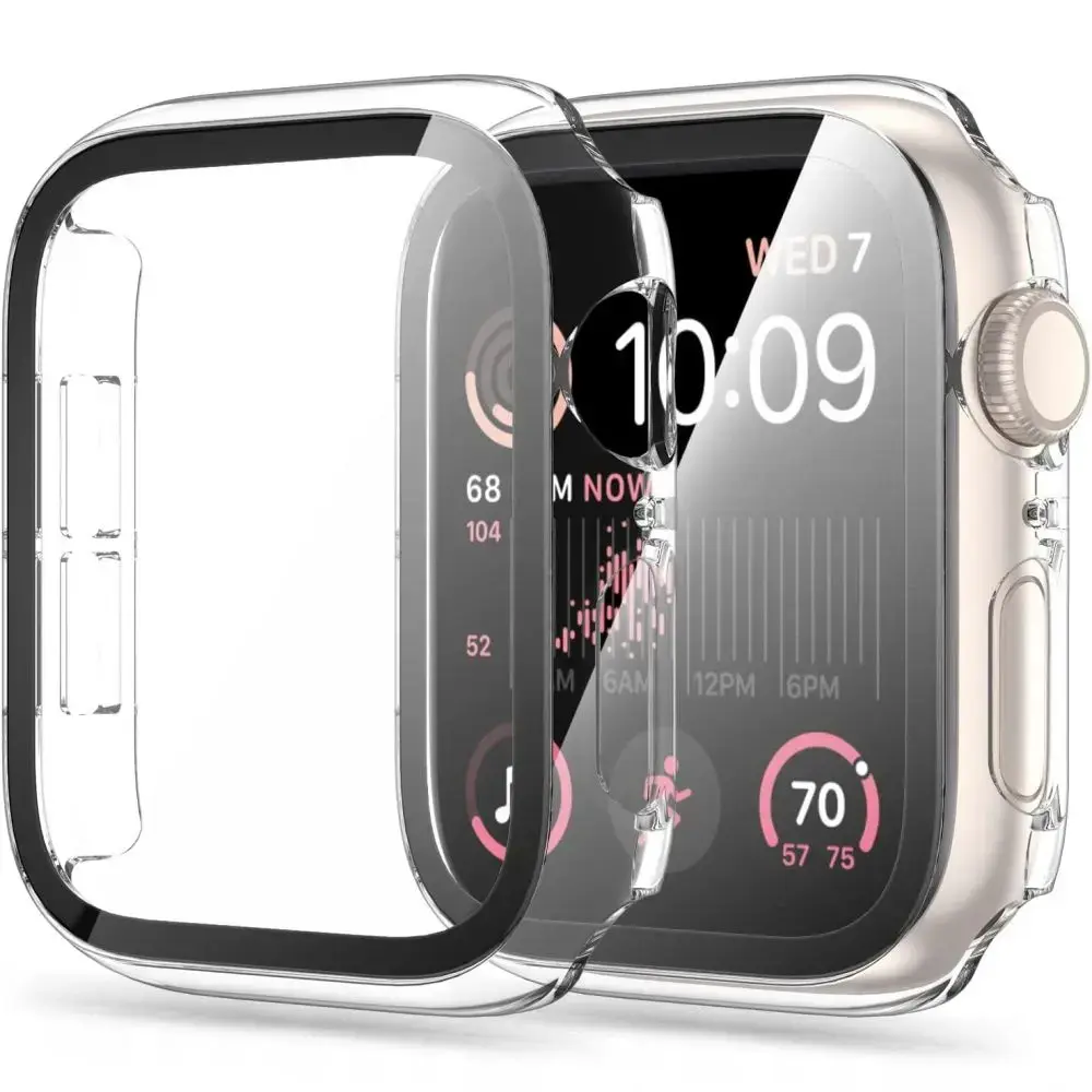 Tech-Protect Defense360 viedpulksteņa maciņš (apvalks) priekš Apple Watch 4/5/6/SE (40 mm) | ar iebūvētu stiklu | caurspīdīgs