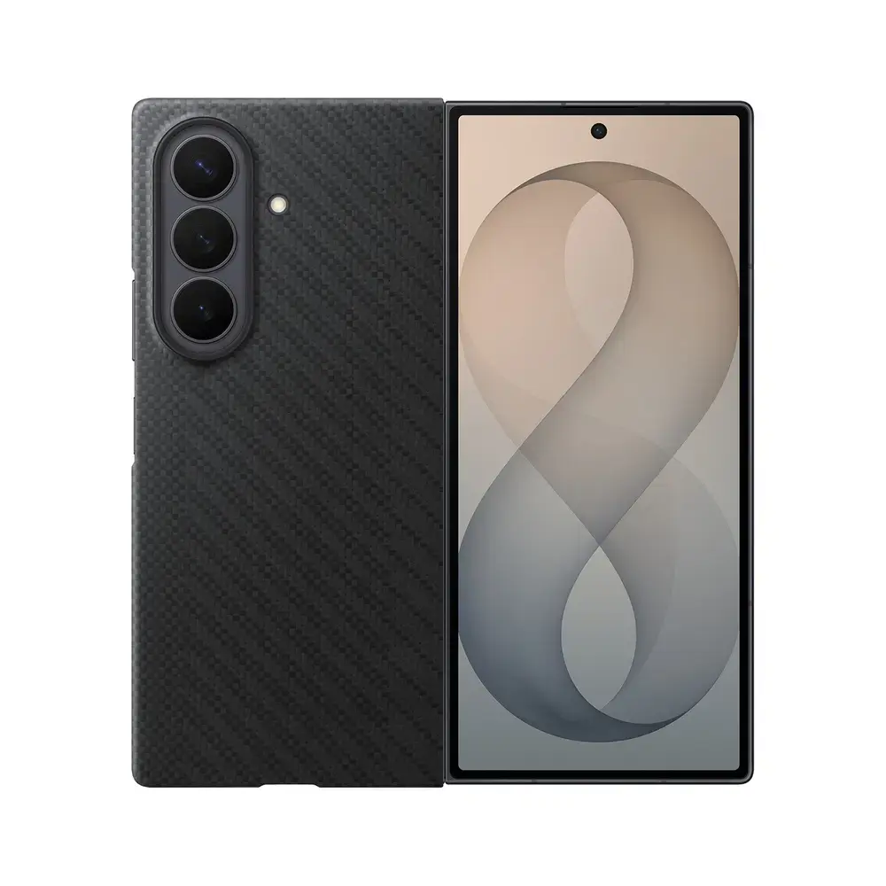 Samsung Carbon Magnet phone case with MagSafe support for Samsung Galaxy Z Fold 8 Ultra (F976) black (with protective film in set)