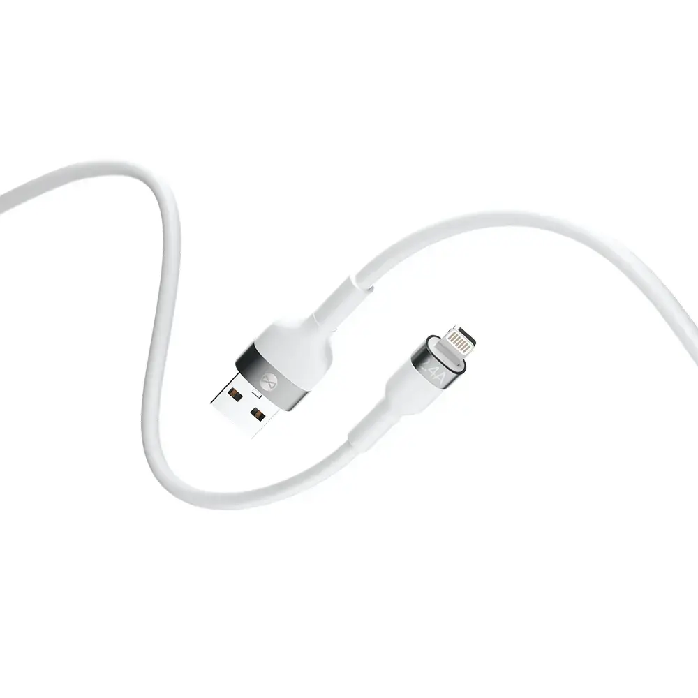 Forever Flexible data transfer and charging cable | USB-A to Lightning | 12W | 1m | white