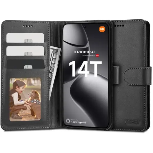 Tech-Protect чехол-книжка для телефона Xiaomi 14T чёрный