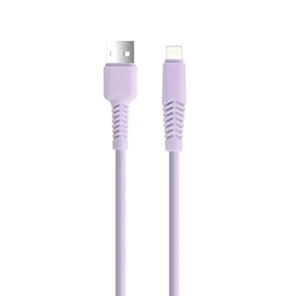 Setty KSA-L-1.529 datu pārraides un uzlādes vads | USB-A uz Lightning | 10.5W | 1.5m | violets