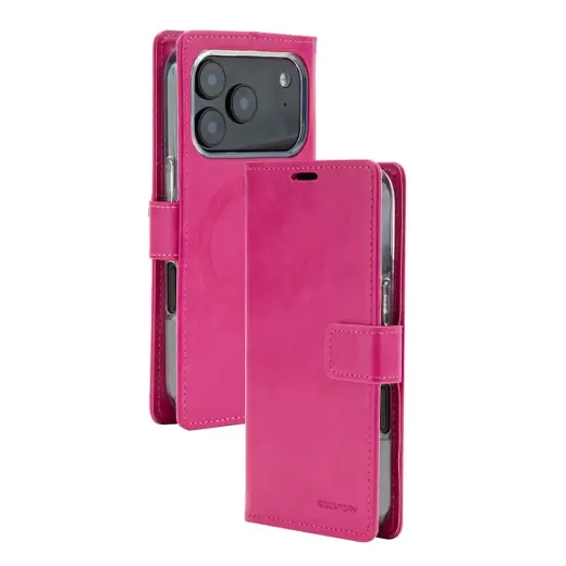 Mercury BlueMoon Diary чехол с поддержкой MagSafe для телефона iPhone 17 Pro | iPhone 18 Pro розовый