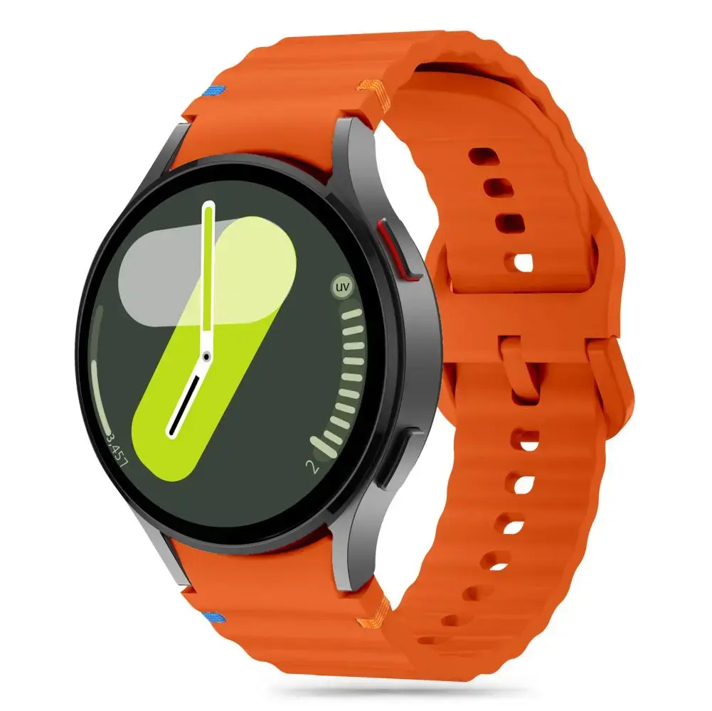 Tech-Protect Silicone Sport išmaniojo laikrodžio dirželis Samsung Galaxy Watch 4/5/5 Pro/6/7/FE | silikoninis | oranžinis