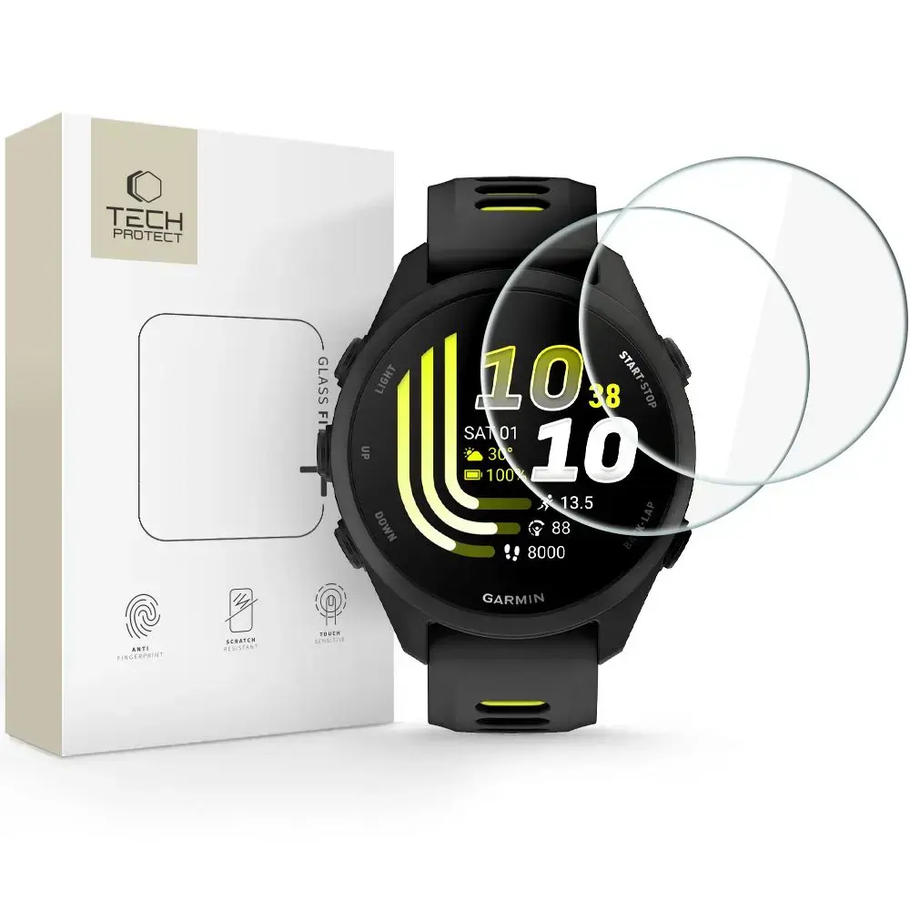 Tech-Protect aizsargstikls priekš Garmin Forerunner 70/170 | caurspīdīgs (2 gab.)