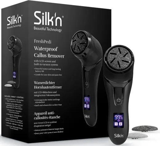 Silk'n FreshPedi mattmust veekindel elektriline konnasilmade eemaldaja sisseehitatud vaakumiga