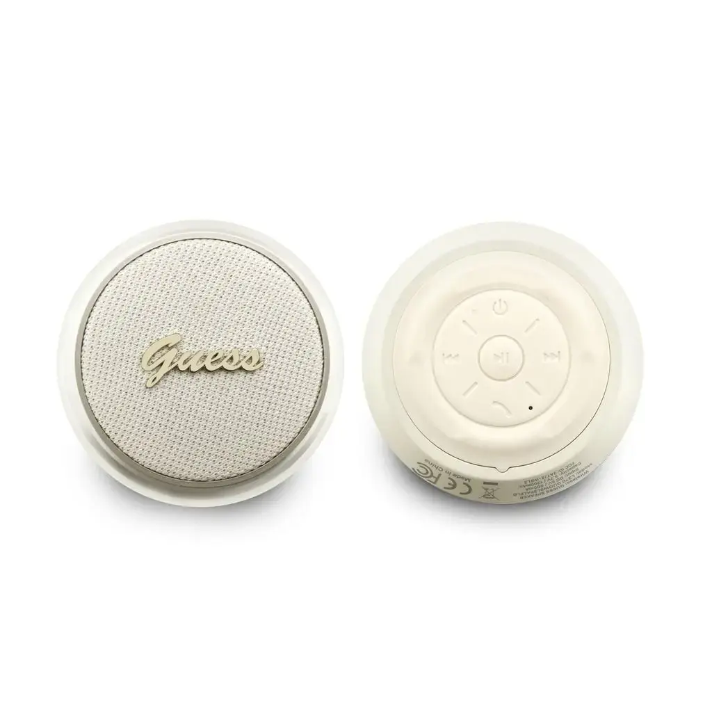 Guess Script Metal Logo Bluetooth Speaker 5W Gold
