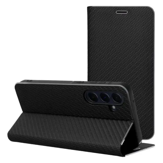 Luna Book Carbon чехол-книжка для телефона Samsung Galaxy A27 5G (A276) чёрный