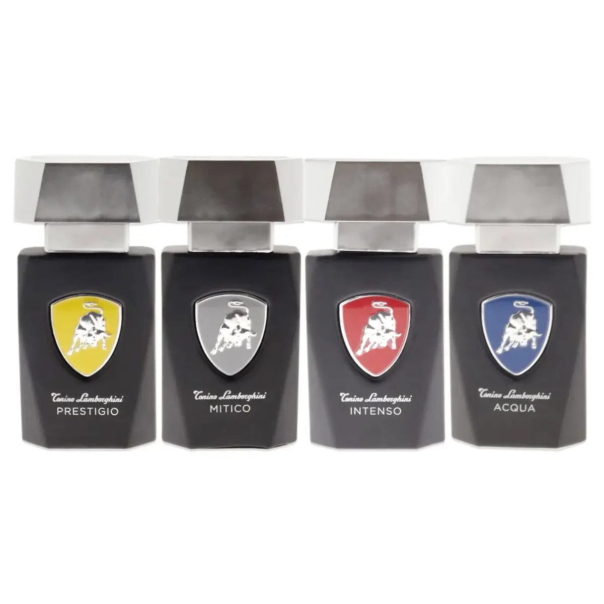 Set Tonino Lamborghini: Prestigio, Eau De Parfum, For Men, 15 ml + Mitico, Eau De Parfum, For Men, 15 ml + Intenso, Eau De Parfum, For Men, 15 ml + Acqua, Eau De Parfum, For Men, 15 ml