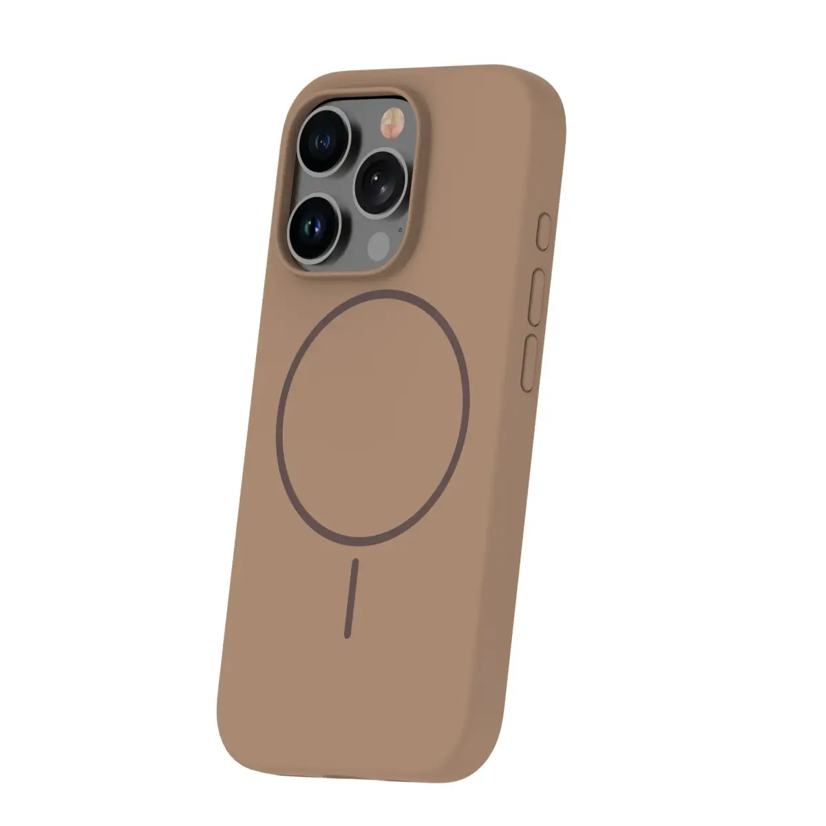 Fusion silicone Thin telefoni ümbris MagSafe toega iPhone 16 Pro pruun
