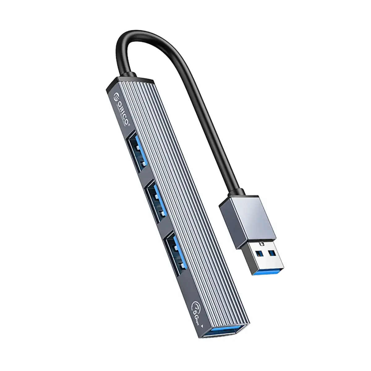 Orico AH-A13 dokstacija | USB-A uz 1x USB 3.0, 3x USB 2.0 | pelēka