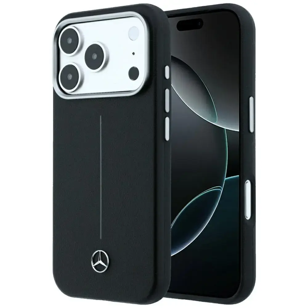 Mercedes Semi Wrap Iconic Line чехол с поддержкой MagSafe для телефона iPhone 18 Pro Max | iPhone 17 Pro Max чёрный