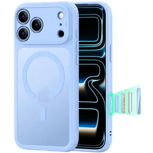 ESR CLASSIC HYBRID чехол с поддержкой MagSafe для телефона iPhone 17 Pro | iPhone 18 Pro синий