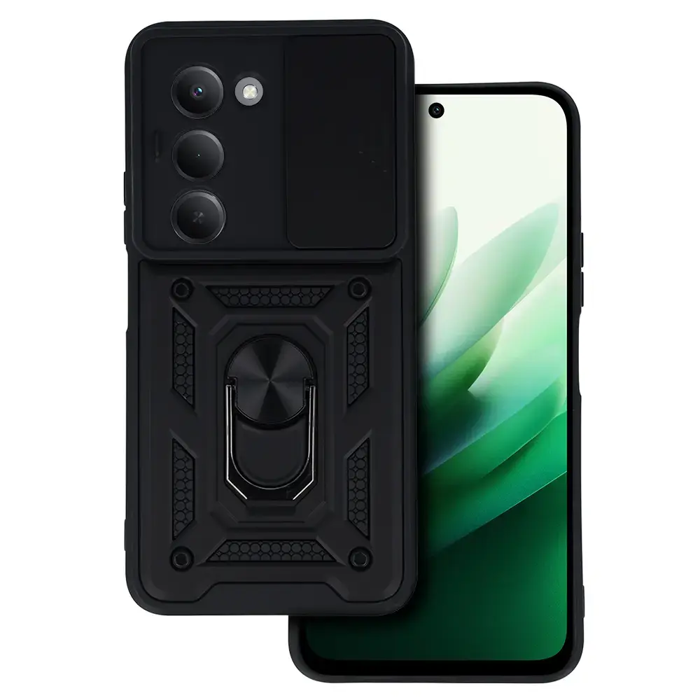 Slide Camera Armor Case for Xiaomi Redmi 15 4G/5G Black