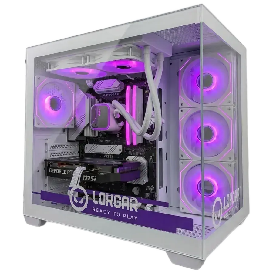 LORGAR ADVANCED A201 - AMD 7500F 6C/12T, 240 AIO, NVIDIA RTX 5060Ti 16GB, 32GB@6400mhz, 1TB SSD NVME, 750W PSU, White, 3Y