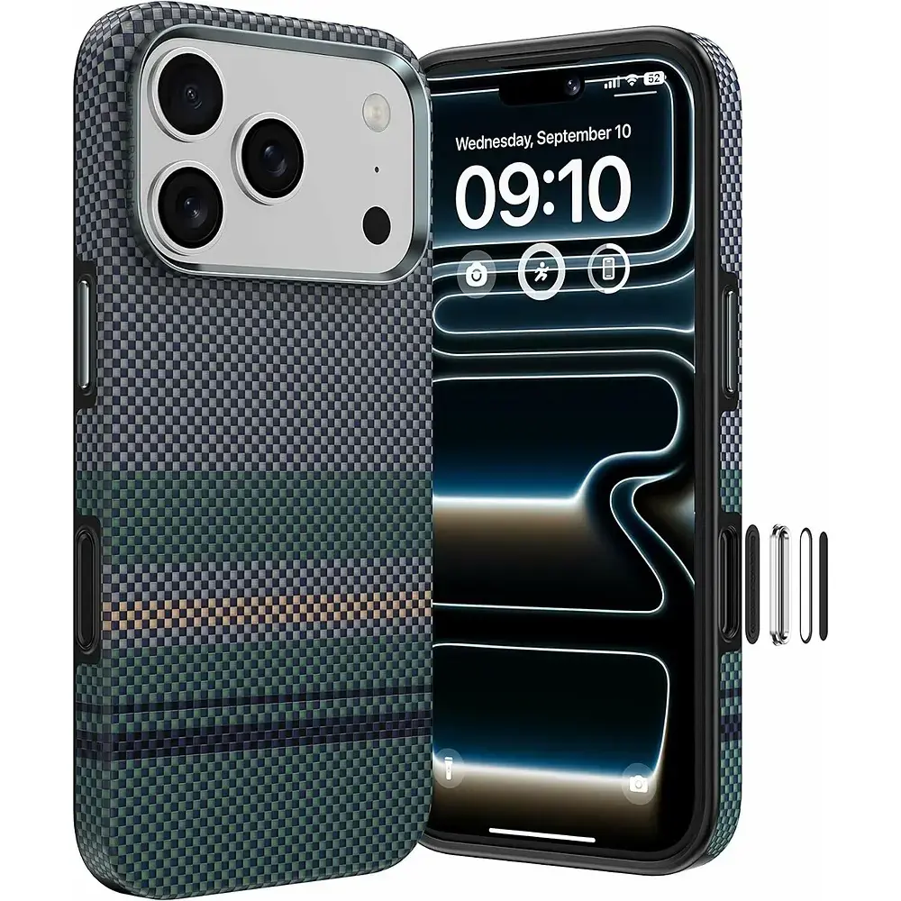 Benks Magnetic Armor Pro Aurora maciņš ar MagSafe atbalstu telefonam iPhone 18 Pro Max | iPhone 17 Pro Max daudzkrāsains