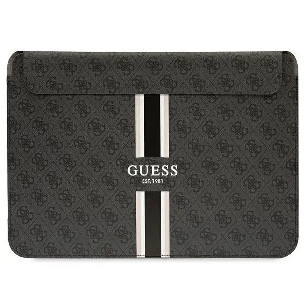 Guess Sleeve GUCS16P4RPSK 16" czarny| black 4G Printed Stripes