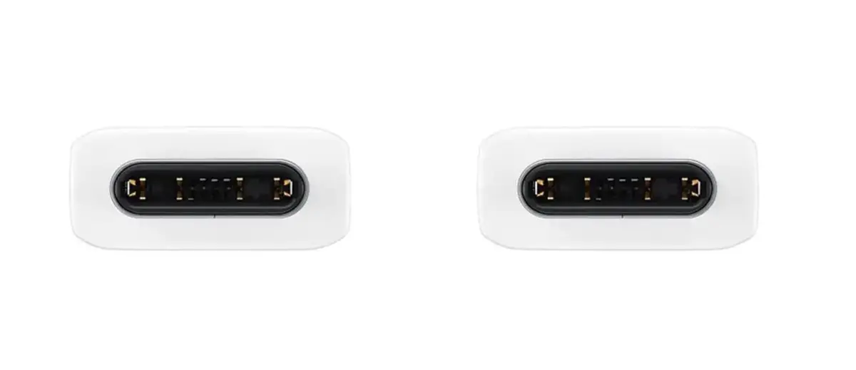 Samsung EP-DA705BWE datu pārraides un uzlādes vads | USB-C uz USB-C | 15W | 1m | balts (OEM)