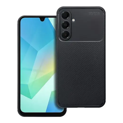Carbon Premium maciņš telefonam Samsung Galaxy A16 5G (A166) | A16 4G (A165) melns