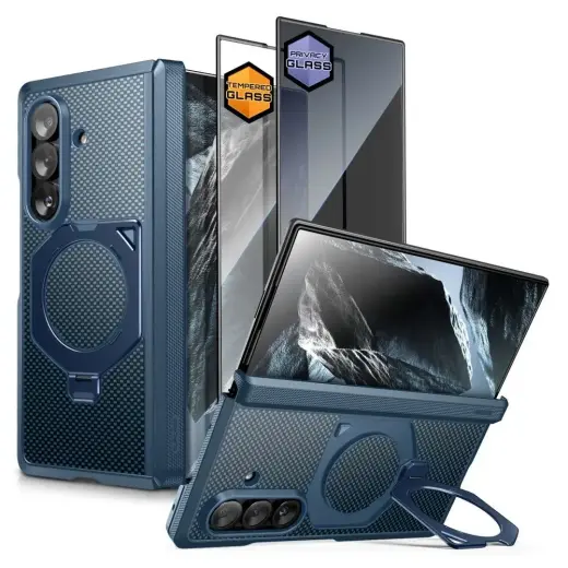 SUPCASE UB AERO telefono dėklas su MagSafe palaikymu Samsung Galaxy Z Fold 8 Ultra (F976) mėlynas