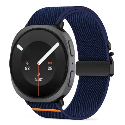 Tech-Protect viedpulksteņa siksniņa priekš Galaxy Watch 8/9/Classic (40/44/46 mm) | neilons | tumši zila