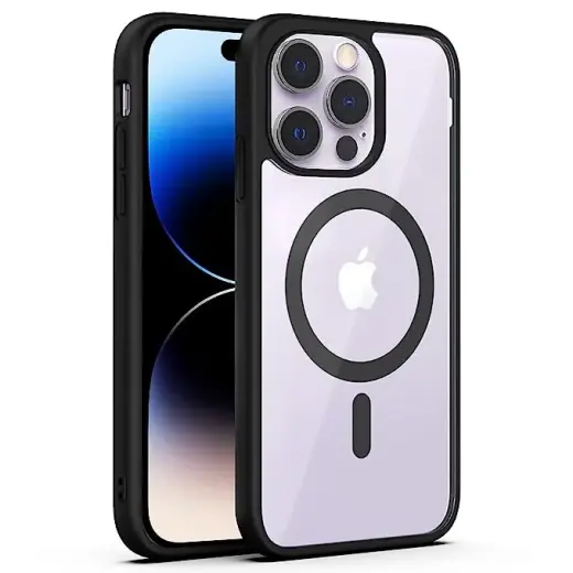 Fusion Matt protect maciņš ar MagSafe atbalstu telefonam iPhone 15 Pro Max melns
