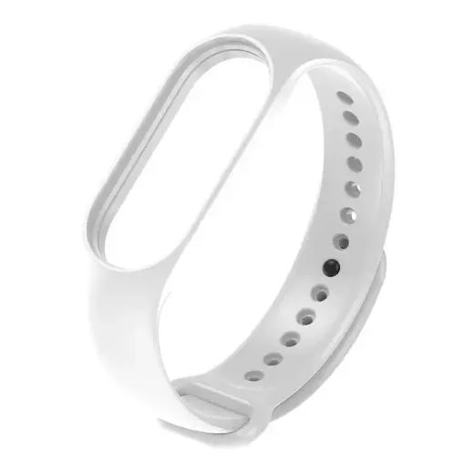 Fusion Accessories Wave išmaniojo laikrodžio dirželis Xiaomi Mi Band 7 | silikoninis | baltas