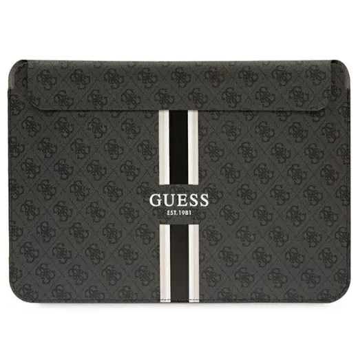 Guess Sleeve GUCS16P4RPSK 16" czarny| black 4G Printed Stripes